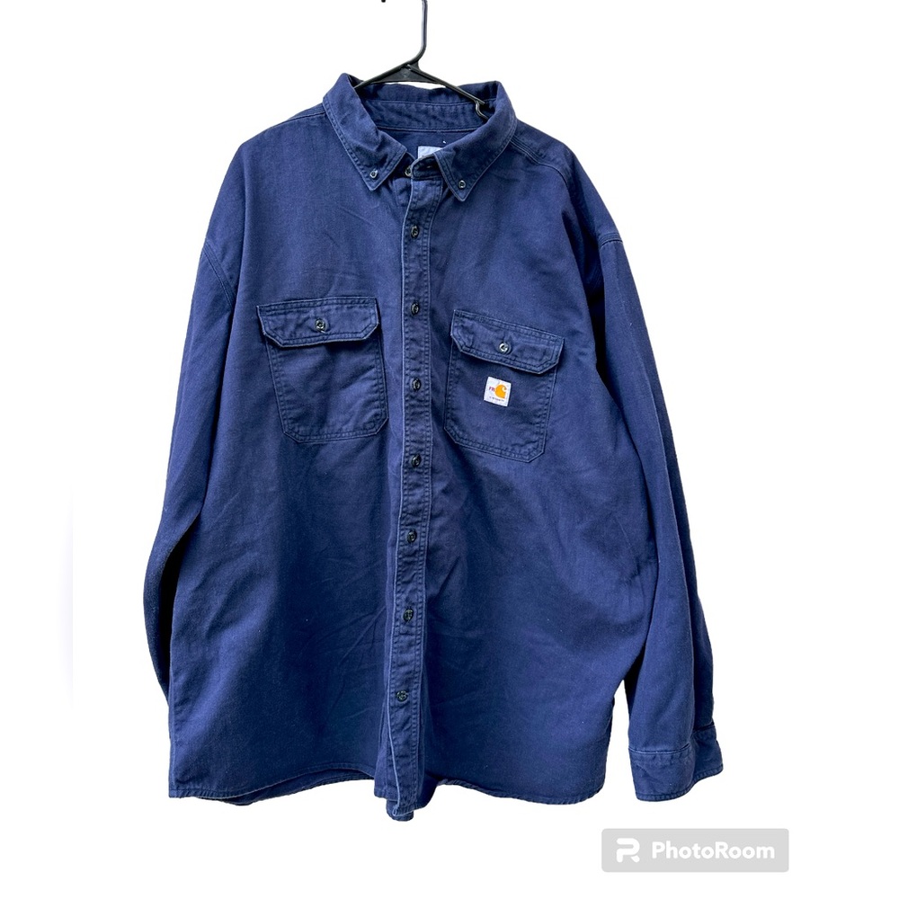Carhartt Flame-Resistant Long Sleeve Twill Pocket Shirt Mens XXXL